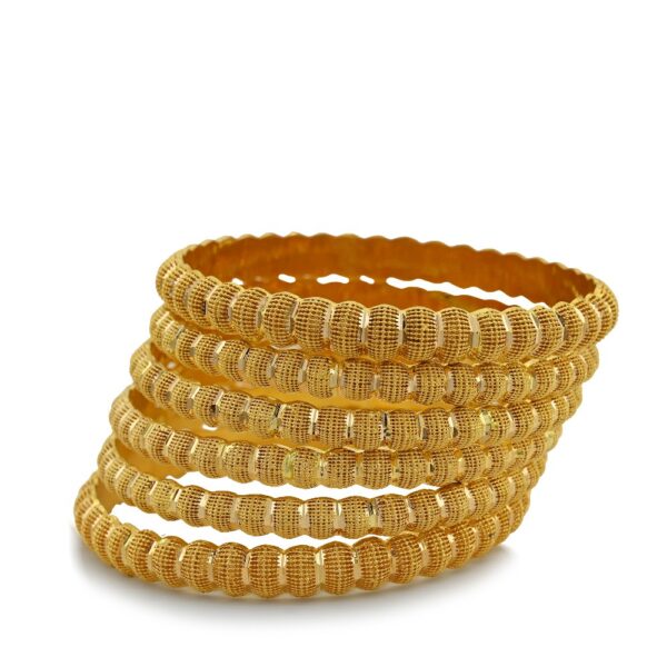 Elegant Gold Bangle Set